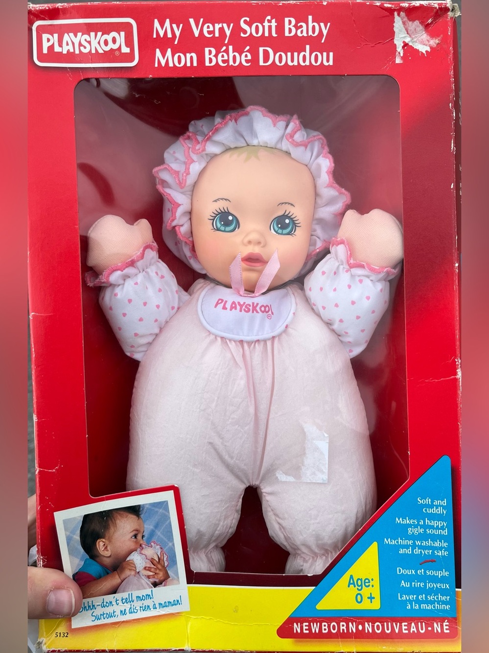 Vintage Playskool My Very Soft Baby Doll Toy fr 1993 w Original Box